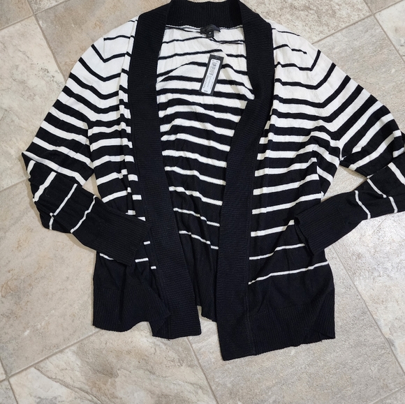 Worthington Sweaters - Black and white cardigan